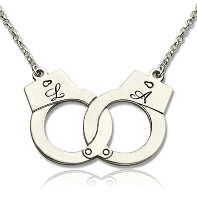 Personalised Necklaces - Handcuff Necklace For Couple