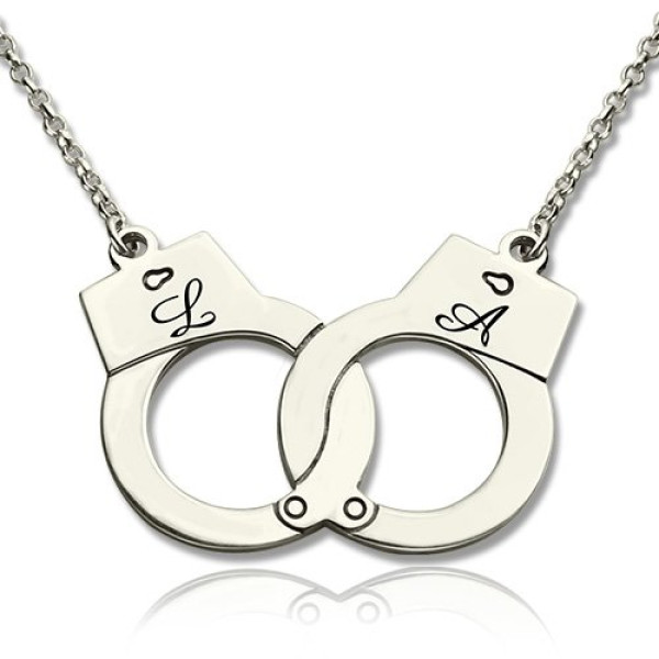 Personalised Necklaces - Handcuff Necklace For Couple