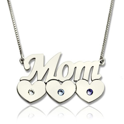 Personalised Necklaces - Mother Necklace With Children Birthstone
