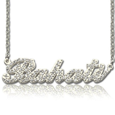 Name Necklace - Full Birthstone Carrie