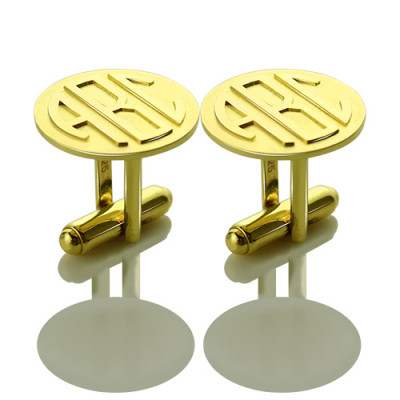 Cool Mens Cufflinks with Monogram Initial