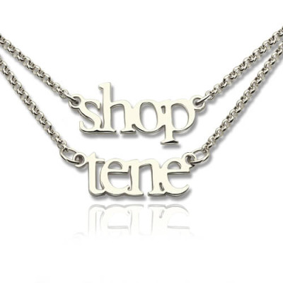 Name Necklace - Double Layer Mini