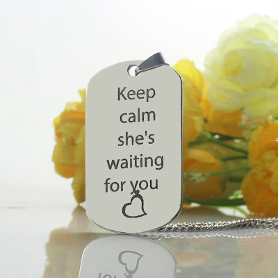 Personalised Necklaces - Cute His and Hers Dog Tag Necklaces