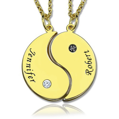 Personalised Necklaces - Yin Yang Necklaces Set for Couples or Friend