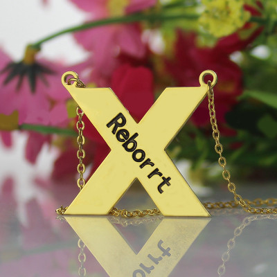 Personalised Necklaces - St. Andrew Name Cross Necklace