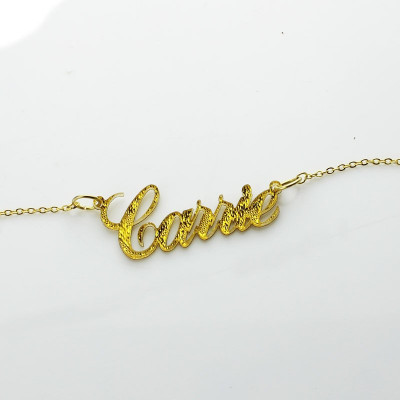 Name Necklace - Carrie Glitter Acrylic