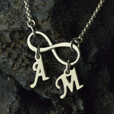 Personalised Necklaces - Infinity Necklace Double Initials