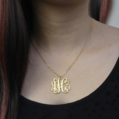 Personalised Necklaces - Taylor Swift Style Monogram Necklace