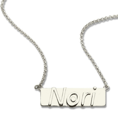 Personalised Necklaces - Nameplate Bar Necklace
