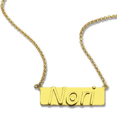 Personalised Necklaces - Nameplate Bar Necklace