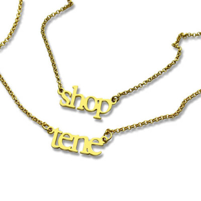 Name Necklace - Double Layer Mini