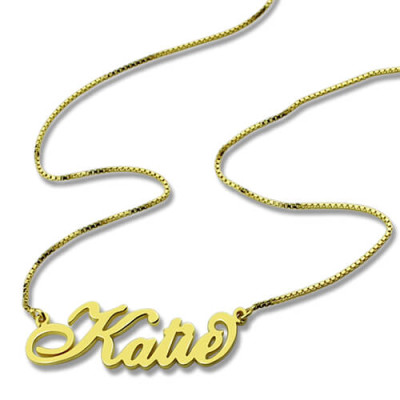 Personalised Necklaces - Necklace Nameplate Carrie