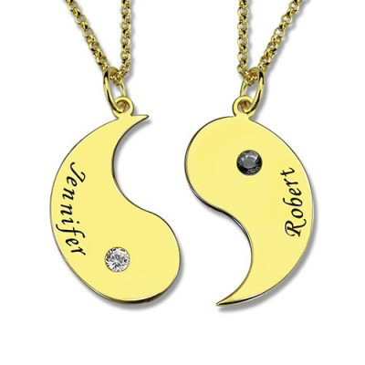 Personalised Necklaces - Yin Yang Necklaces Set for Couples or Friend
