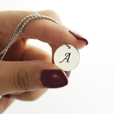 Personalised Necklaces - Initial Discs Necklace