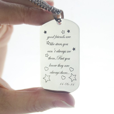 Name Necklace - Best Friends Gift Dog Tag