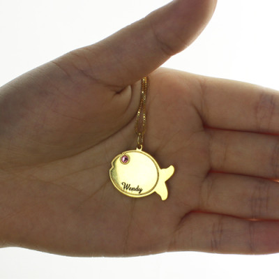 Name Necklace - Kids Fish