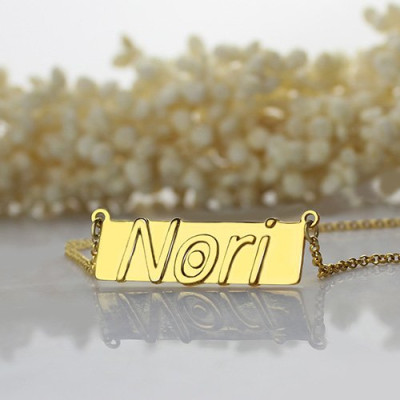 Personalised Necklaces - Nameplate Bar Necklace