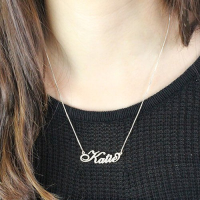 Personalised Necklaces - Nameplate Necklace Carrie Stering
