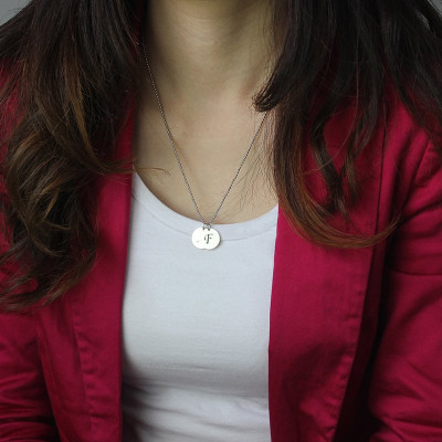 Personalised Necklaces - Initial Discs Necklace