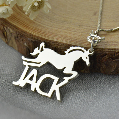 Name Necklace - Horse for Kids