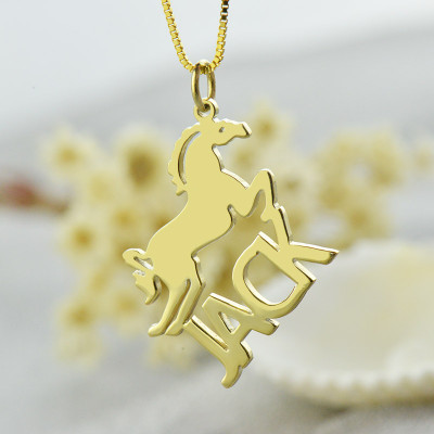 Name Necklace - Kids with Horse