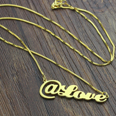 Name Necklace - Twitter At Symbol