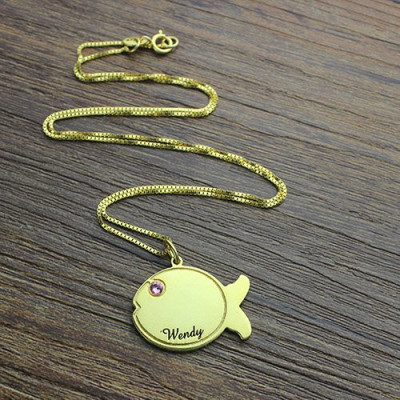 Name Necklace - Kids Fish