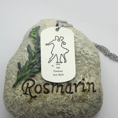 Name Necklace - Dancing Theme Dog Tag