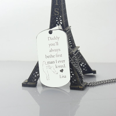 Name Necklace - Fathers Love Dog Tag
