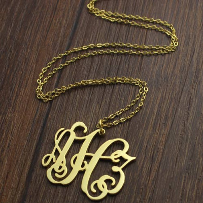 Personalised Necklaces - Taylor Swift Style Monogram Necklace