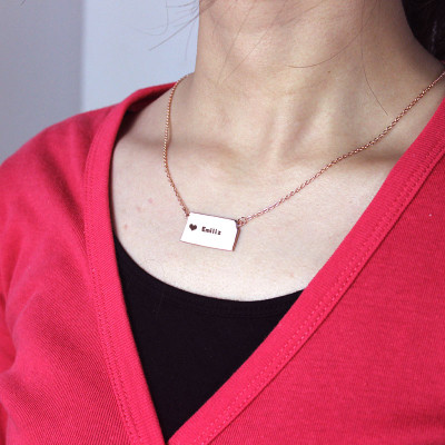 Personalised Necklaces - Kansas State Shaped Necklaces