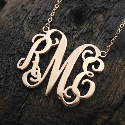Personalised Necklaces - Monogram Initial Necklace