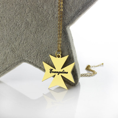 Name Necklace - Maltese Cross