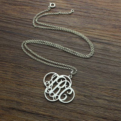 Personalised Necklaces - Cut Out Clover Monogram Necklace