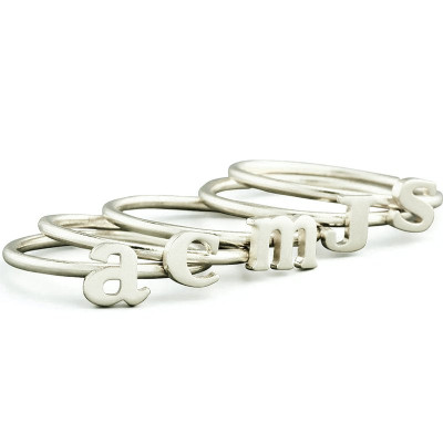 Stackable Midi Initial Ring