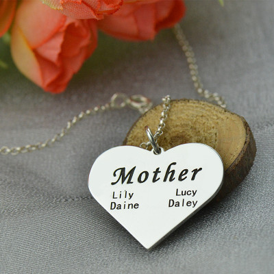 Heart Necklace - Mother Family