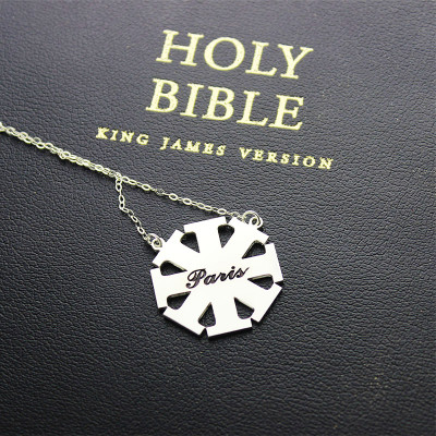 Personalised Necklaces - Customised Cross Necklace with Name