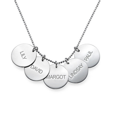 Personalised Necklaces - Multi Disc Necklace