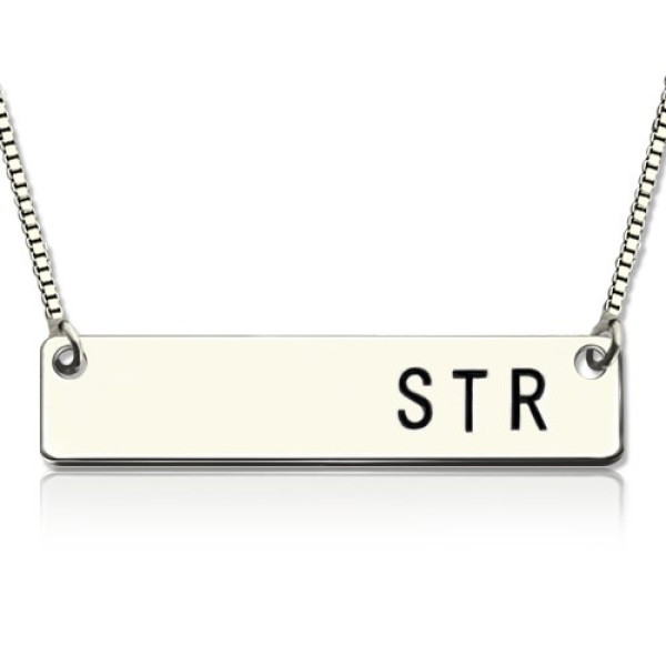 Personalised Necklaces - Initial Bar Necklace