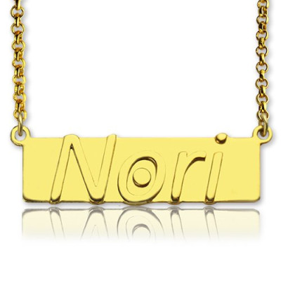 Personalised Necklaces - Nameplate Bar Necklace