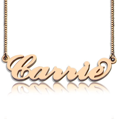 Name Necklace - Carrie Box Chain