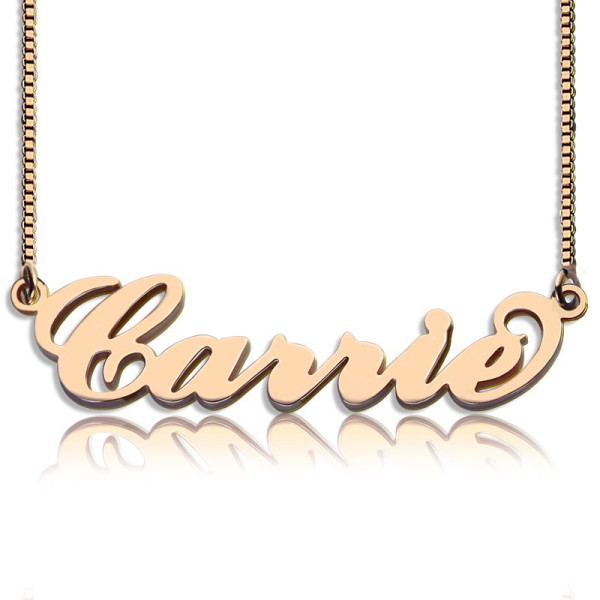 Name Necklace - Carrie Box Chain