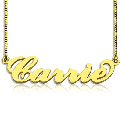 Name Necklace - Sex and The City Carrie Box Chain