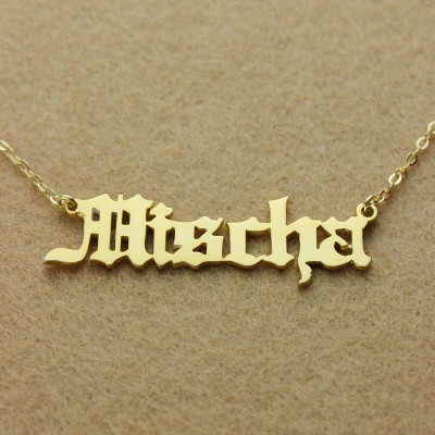 Name Necklace - Old English