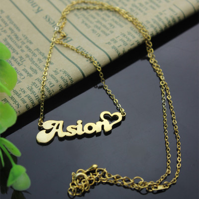 Name Necklace - with Heart