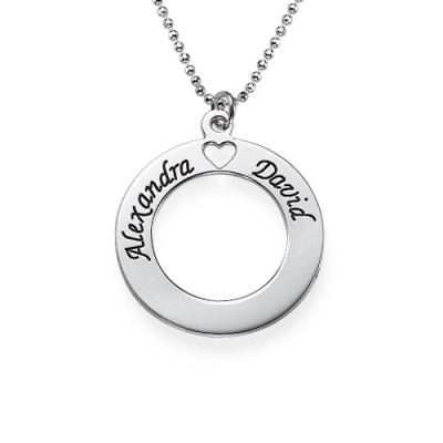 Personalised Necklaces - Couples Love Necklace