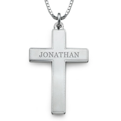 Personalised Necklaces - Mens Cross Necklace