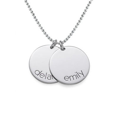 Personalised Necklaces - Engraved Kids Disc Necklace