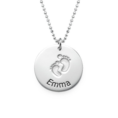Personalised Necklaces - EngravedBaby Steps Necklace
