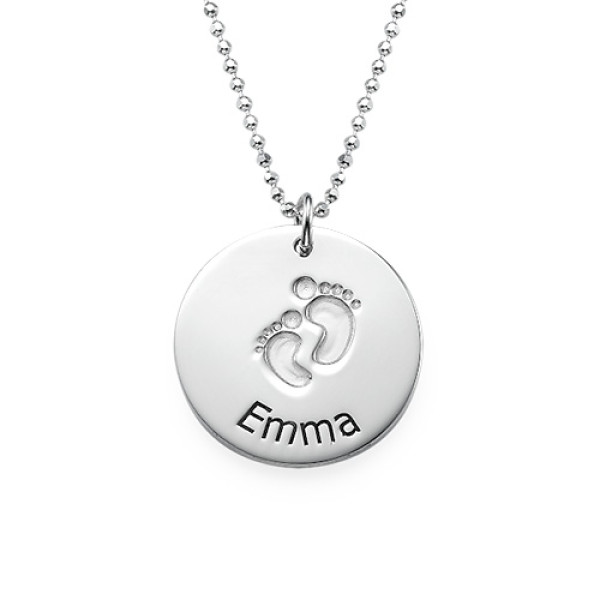 Personalised Necklaces - EngravedBaby Steps Necklace